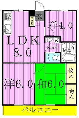 ロイヤルレジデンス 205号室 間取り
