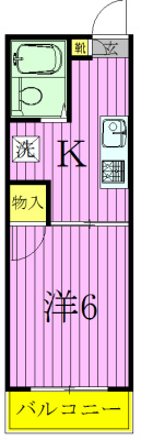 エスポワール高田 103号室 間取り