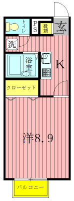 アムールグリーンビレッジⅢ 106号室 間取り