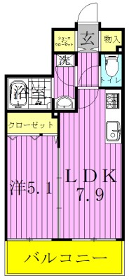 ジュイール桜イースト 間取り図