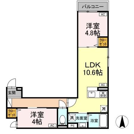 セレスティア栗原 間取り図