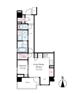ベルジェンド西日暮里グランセルサス 間取り図