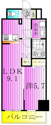GENOVIA王子神谷skygarden 間取り図