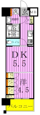 パレステージ江北３東館 間取り図