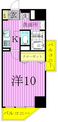 プライムアーバン千住 間取り図