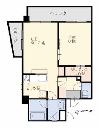 オアシスＤ棟 301号室 間取り