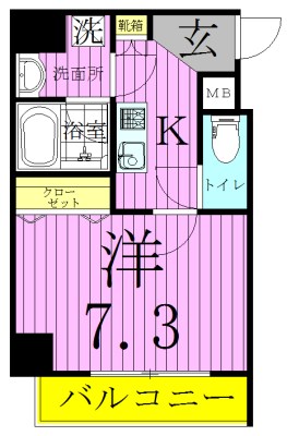 ベルグレードＳＫ　ＤＵＥ 間取り図