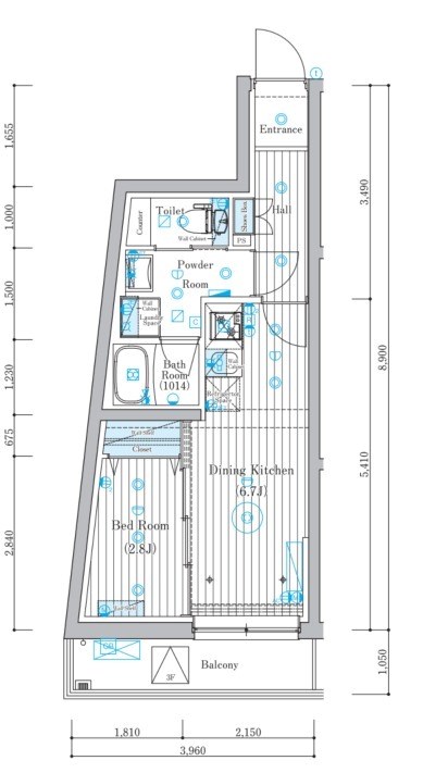 ミライズ五反野MAXIV 間取り図