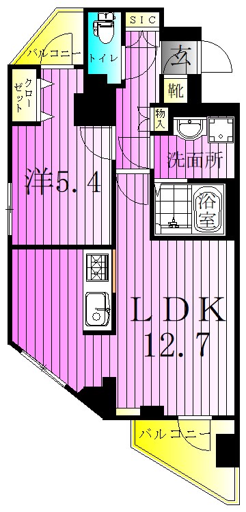 S-RESIDENCE北綾瀬awesome 間取り図