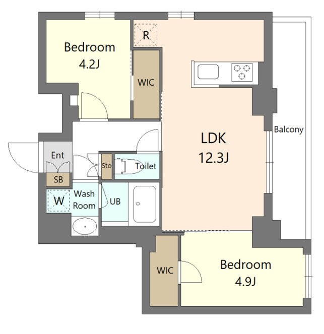 S-RESIDENCE北綾瀬awesome 間取り図