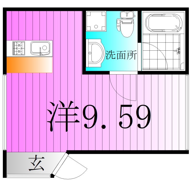 trias333~トリアスサンサンサン~ 間取り図