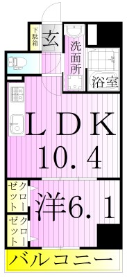 スウィート　パピヨン 間取り図