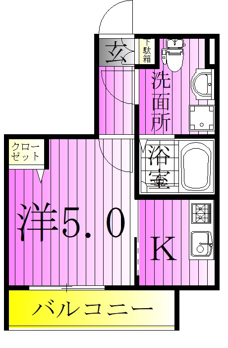 メゾンド・アヴェニール綾瀬 間取り図