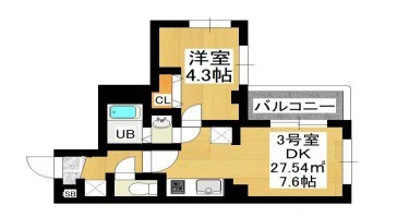 GRAF馬橋 503号室 間取り
