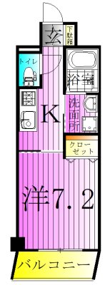 ZOOM北千住 間取り図