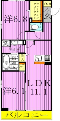 アルカンシエル２ 間取り図