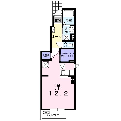 Ai-Hights　Ⅱ　B 101号室 間取り