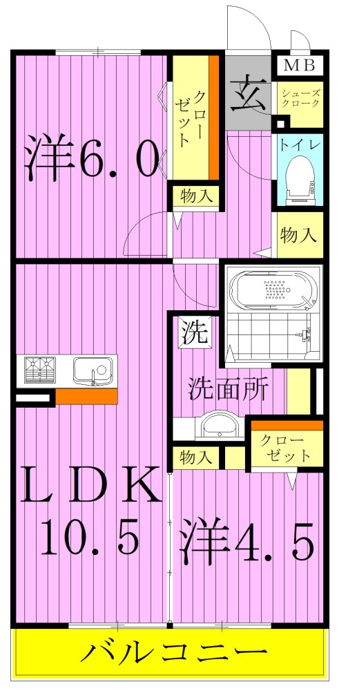 レイストリーフ 間取り図