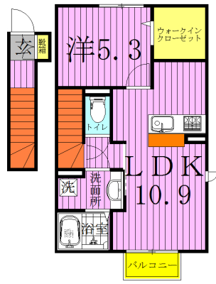 ストラールＣ 201号室 間取り
