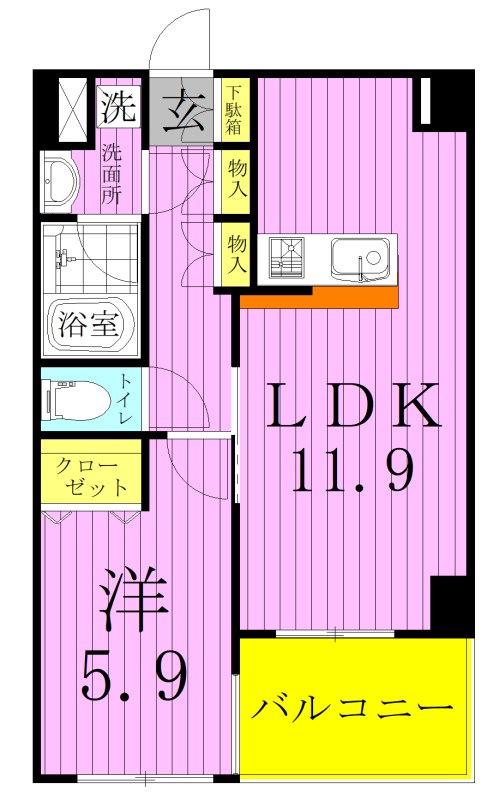 アンティニティ　アヤセ 間取り図