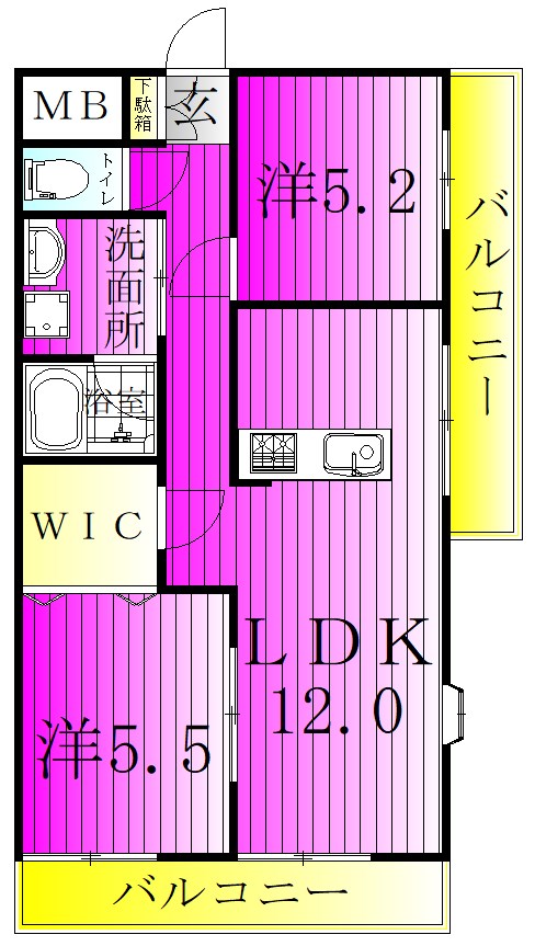 サムソンコート 403号室 間取り
