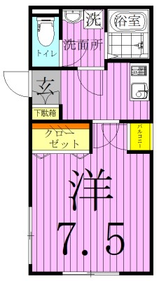 GLOBE　Residence111 間取り図