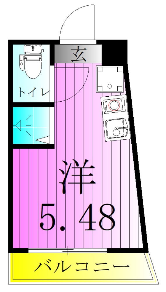Cube kanamachi Ⅴ 間取り図