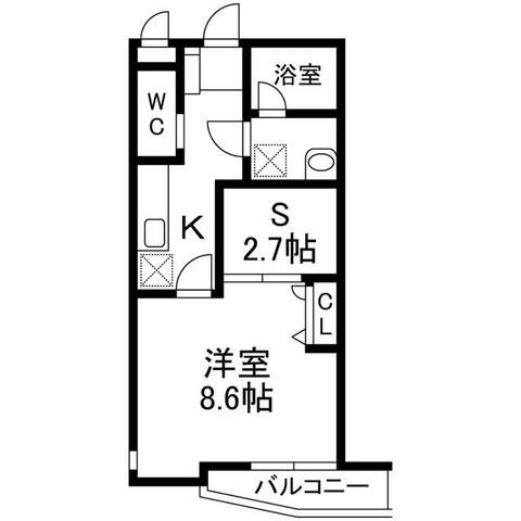 ＶＩＶＡＣＥⅥ 102号室 間取り