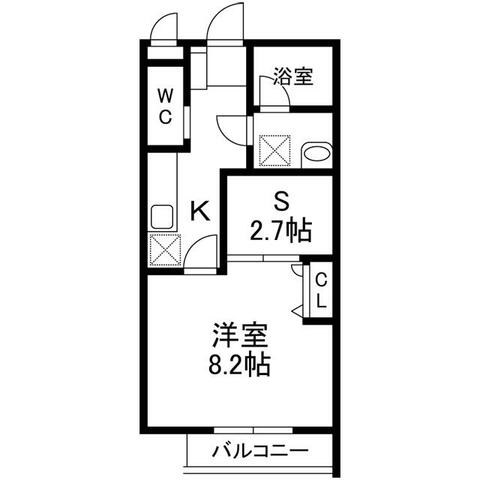 ＶＩＶＡＣＥⅥ 203号室 間取り