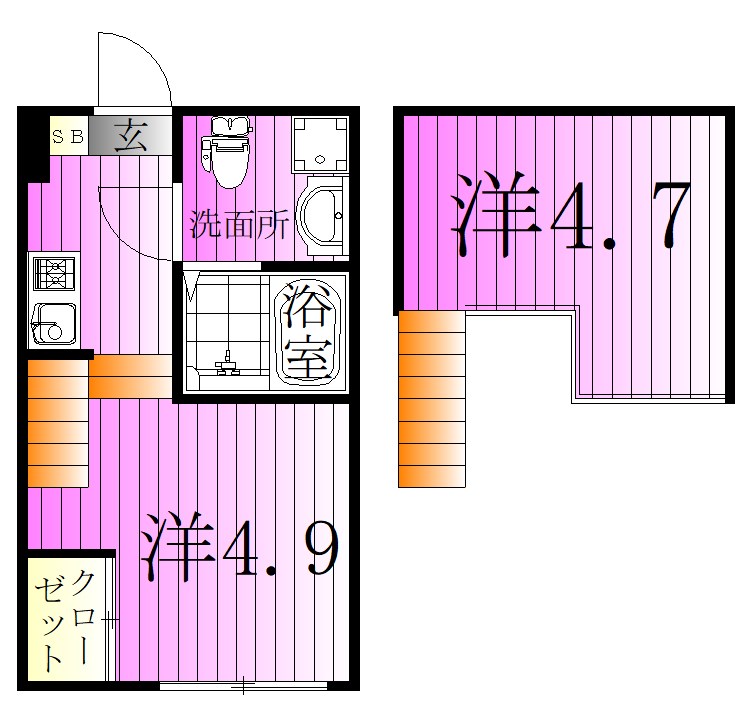 ハーモニーテラス足立７ 間取り図