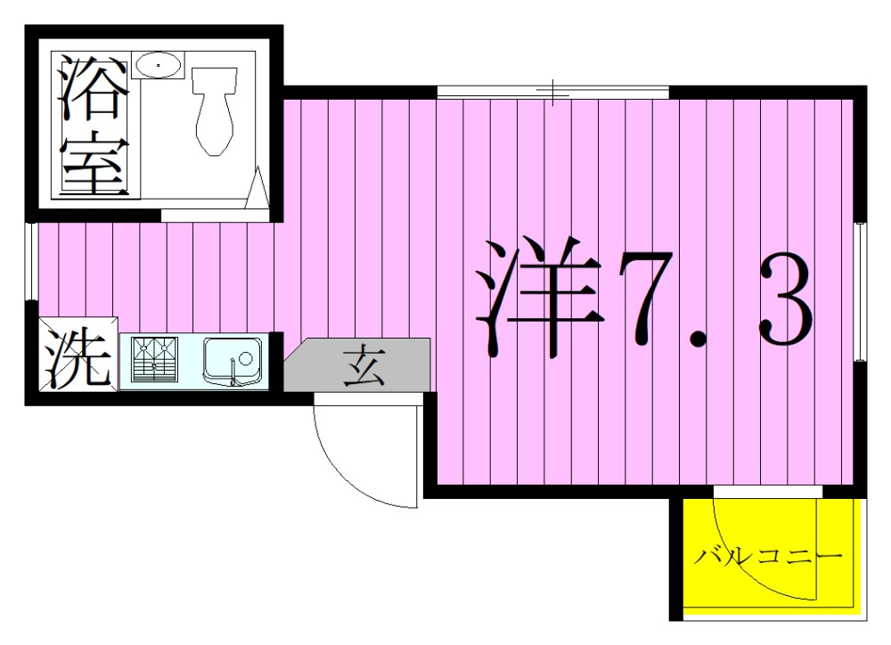 シャンテ小台 間取り図