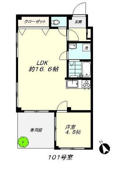 フローレンス新松戸 101号室 間取り