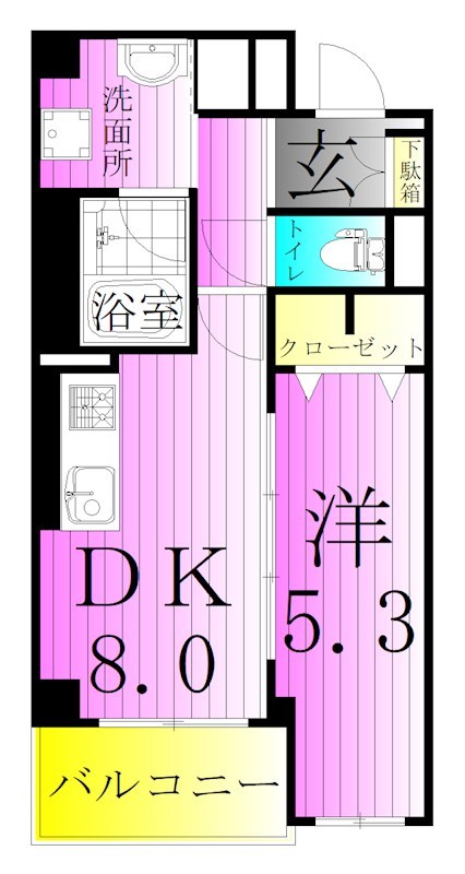Vega Sanwa 間取り図