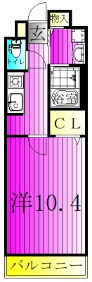 アレグラール 202号室 間取り