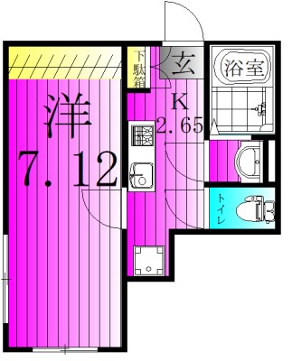 Erfolg柏 103号室 間取り