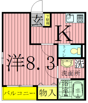 クレフラスト豊四季 104号室 間取り