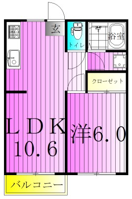 グリーンマンション渡辺 302号室 間取り