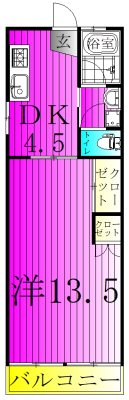 千代田ハイツ 302号室 間取り