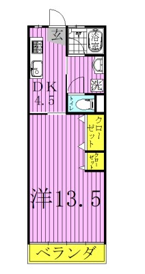 千代田ハイツ 302号室 間取り