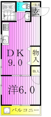 柏ハイツ 103号室 間取り