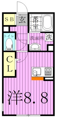 il solana 102号室 間取り