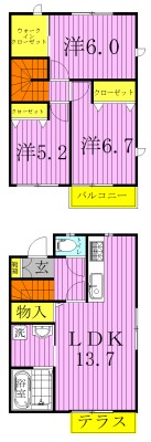 フォレストメゾン豊四季 102号室 間取り