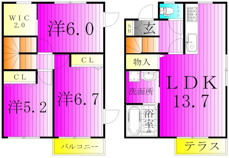 フォレストメゾン豊四季 102号室 間取り