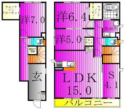 グランドソレイユⅥ 間取り