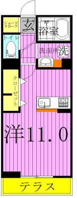 トワ・グレース柏の葉 101号室 間取り
