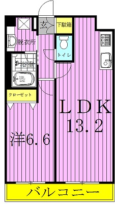 パークサイドアベニュー 103号室 間取り