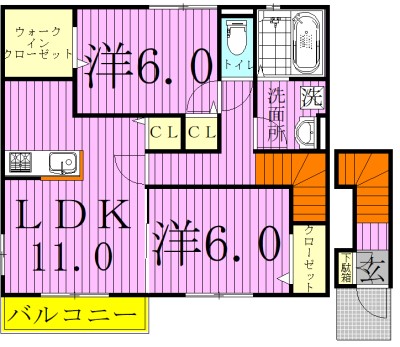 Ark　Forest　～アークフォレスト～ 201号室 間取り