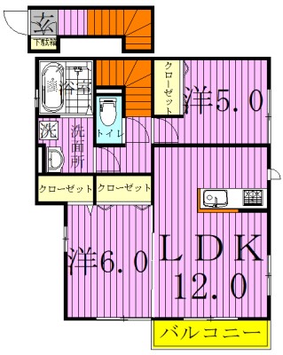Ark　Forest　～アークフォレスト～ 202号室 間取り