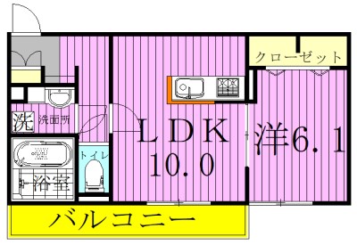 ティアラⅡ  102号室 間取り