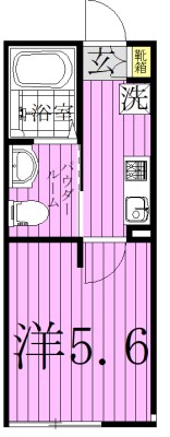 グランディール柏 103号室 間取り